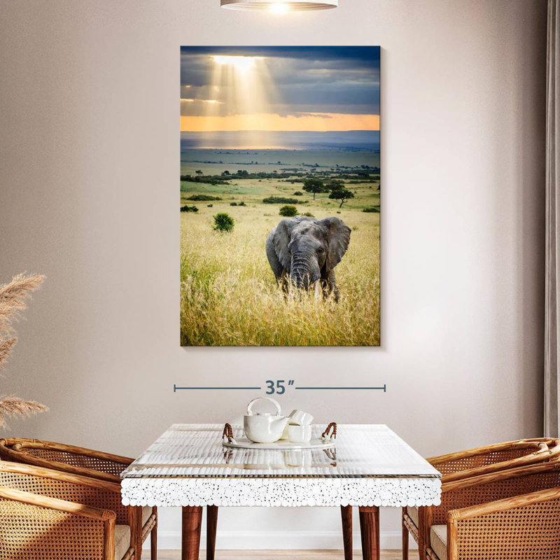 Brampt Savanna Elephant, 24" H x 16" W