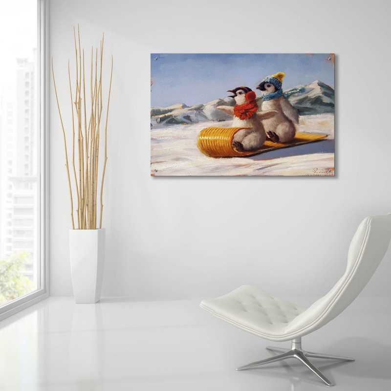  «Toboggan» par Lucia Heffernan, art mural en verre acrylique, 36 po x 24 po, H 24 po x l 36 po