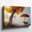 Toile dans un paysage d'automne tranquille, majestueux arbre noueux avec art mural-818873415