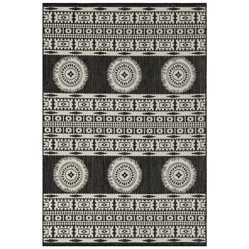 Gchar2023 Anthracite Area Rug - Sunshine 7 Ft. 10 In. X 3 Polypropylene Durability Stain Indoor/outdoor Versatility Pet And - For Indoor Outdoor Use Flatweave Pet-