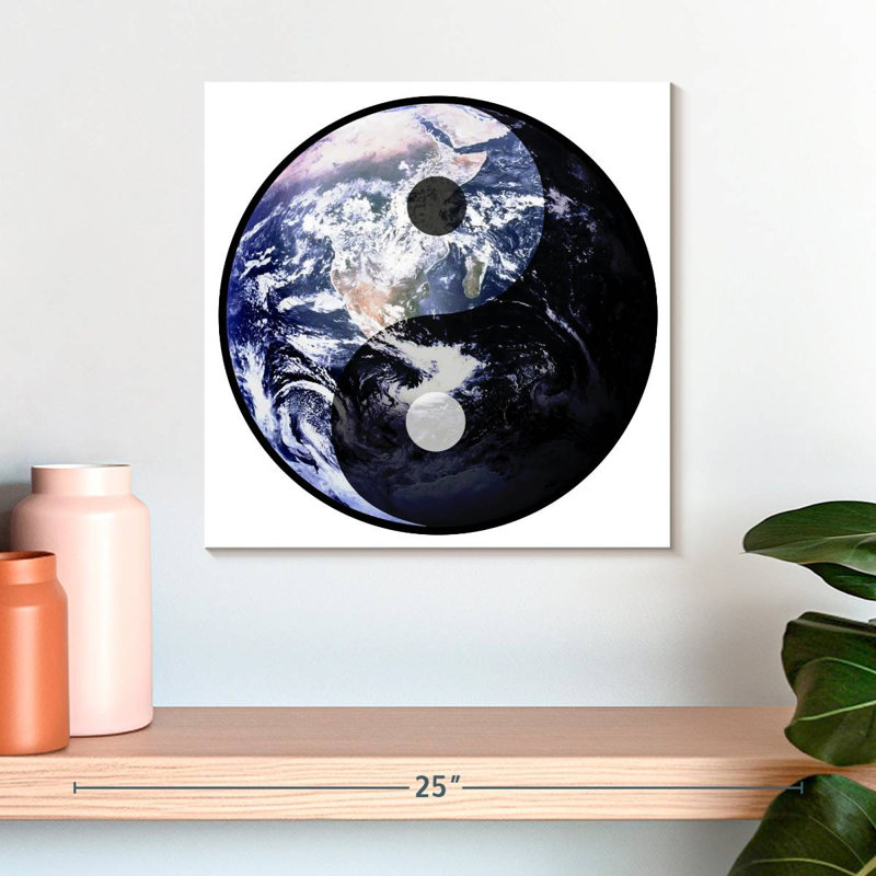 Khelsey Yin Yang Earth, 16" H x 16" W