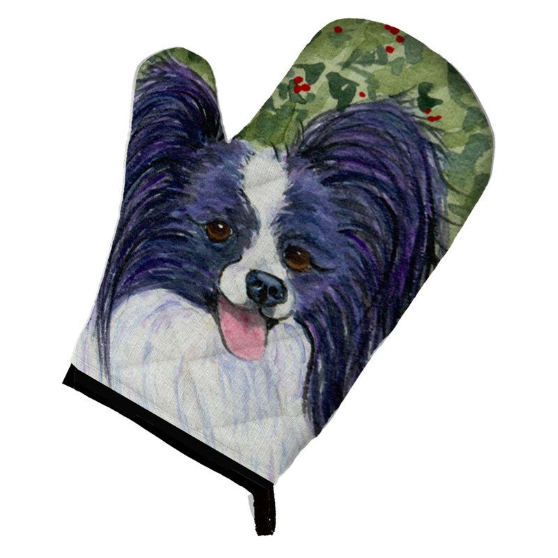 Caroline's Treasures Papillon Polyester Oven Mitt