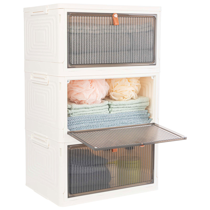 Martiana Plastic Collapsible Storage Bins- Stackable