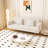 71.7''Modern Teddy 3 Seater Convertible Sofa Bed with 2 Throw Pillows-1894310052
