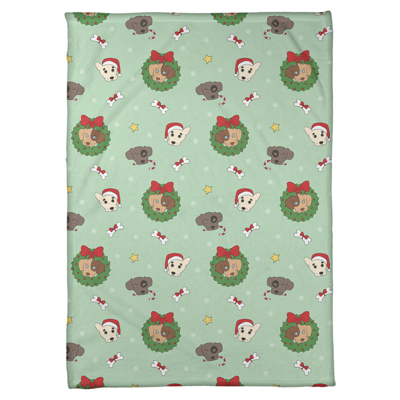 Sewn Throw Blanket, 50" W x 60" L, Green