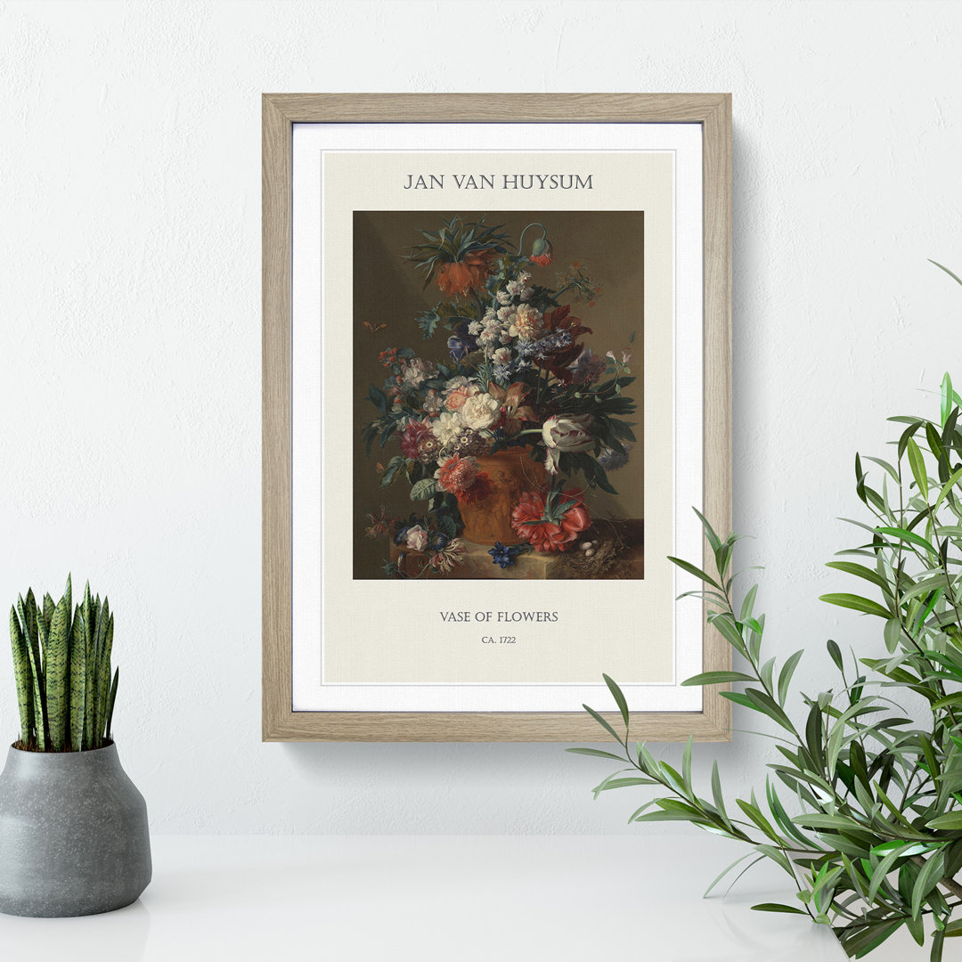 Still Life With Flowers Vol.13 by Jan Van Huysum Framed Print