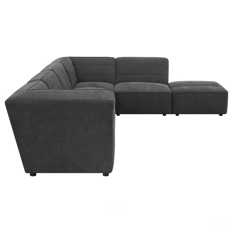 Vincent Dark Charcoal 6-piece Modular Sectional