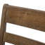Tabourets de comptoir rembourrés Style (2), brun, dossier, charmant bois d'hévéa, l 22,57 po x P 20,13 po, H 41,38 po (de 2), à couper le souffle