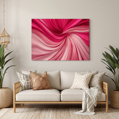 Gradient Abstract 31 Red Metal Wall Art