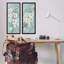 Ensemble de 2 giclées encadrées Green Tone Blossoms, design par Tava Studios-1487421792-1487421793