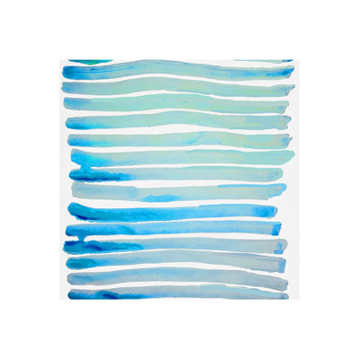 Year Blue Water Lines - impression non encadrée