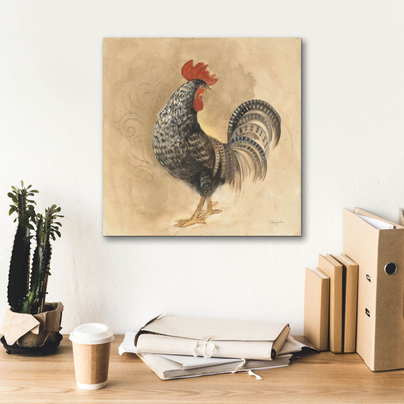 «Farm Friend 2» par Albena Hristova, art mural sur toile, H 18 po x l 18 po x P 0,75 po