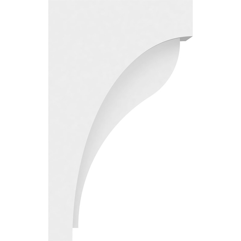 3 1/2"W x 8"D x 13 3/8"H Standard Helena Architectural Grade PVC Corbel, 13.38" H x 3.5" W x 8" D
