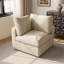 Fauteuil à housse recouverte de tissu-773704425