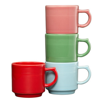 Magasiner les ensembles mixtes Ensemble de 4 tasses empilables à la menthe poivrée 16 oz Fiesta