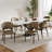 Modern Dining Table Chairs, Faux Leather,Not Assembled Need-1340584338-1335905619