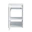 12" Bathroom Side Cabinet, Soft Close Doors, Float Mounting Design, Glossy White