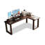 Bureau d'écriture en L noir en bois massif-118312054-118312062-118312066