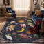 Tapis rétro vintage céleste, tapis lunaire antidérapant Sun Moon Angel pour le salon de la chambre à coucher-781984306