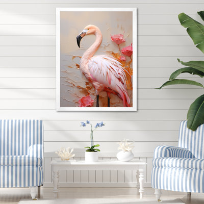 " Elegant Pink Flamingo Paradise III "