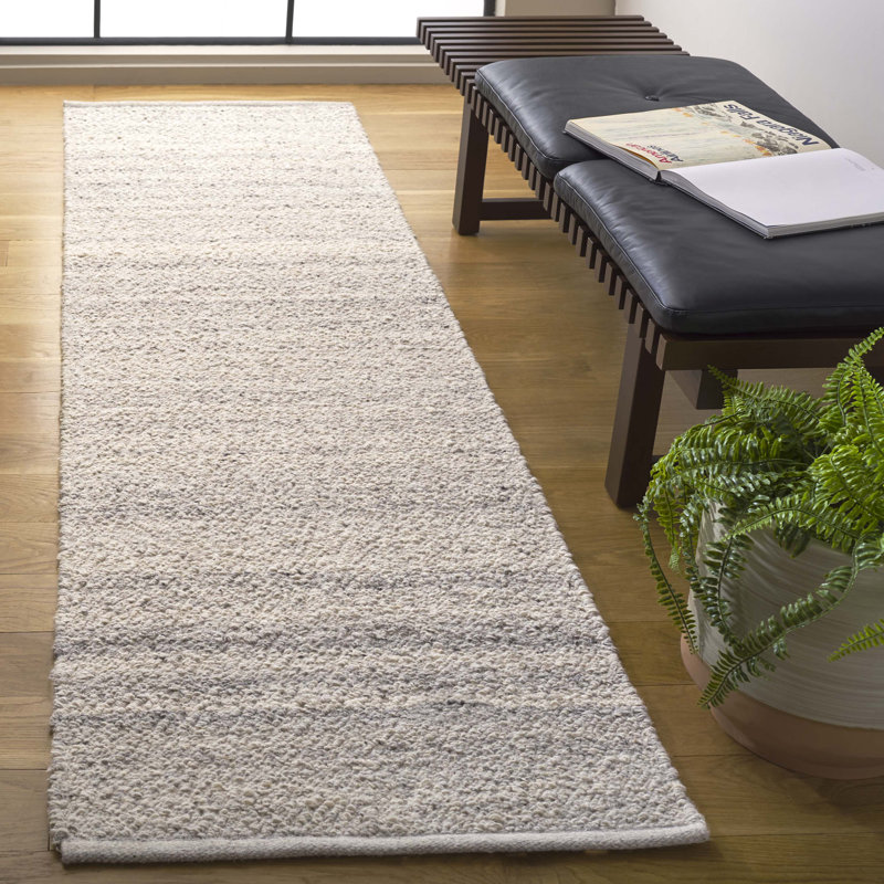Metin Natura Handwoven Wool Rug, Runner 2'3" x 8'