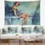 Portrait girl avec tapisserie en verre-28484239