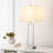 28.5" Metal Table Lamp Set With USB, Type-C Ports And Built-In Outlet(Set Of 2)-164059780-163676445