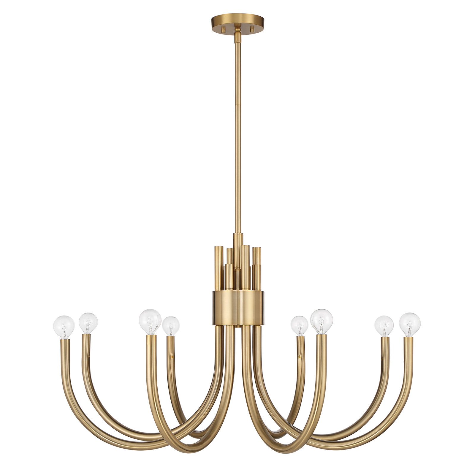 Sorrento 8-Light Chandelier, Brass