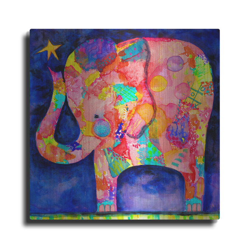 «All Under Reach Elephant» par Wyanne, H 12 po x l 12 po