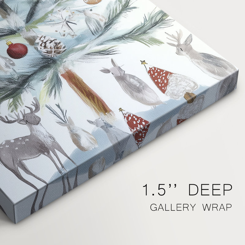 Art des Fêtes de Noël - Toile tendue avec châssis CCXXII, H 12 po x l 8 po