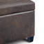 Banc rembourré avec rangement en mousse à haute densité de 48 po Avalon-1857676332