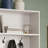 Modern Three-In-One Entryway Storage Coat Rack, Featuring A Bench, Shoe Cabinet, Adjustable Shelves, Four Hooks, And A Double-Door Cabinet; Suitable For Living Rooms And Hallways; White.