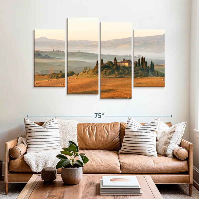 Alvord Tuscany Farmhouse, H 42 po x l 68 po