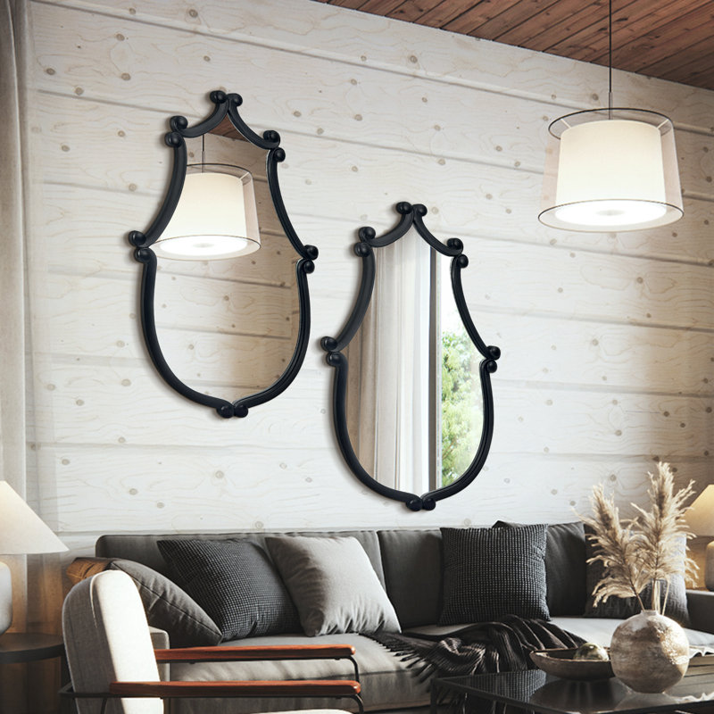 Miroir mural en bois (ensemble de 2), 32 po x 20 po