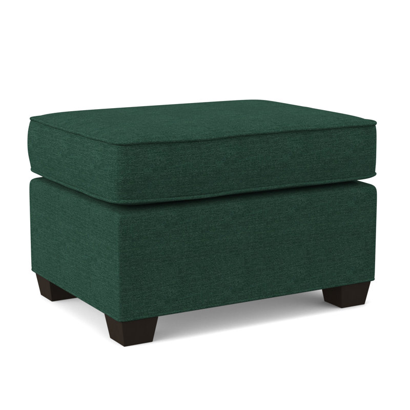 Finn 26" Wide Rectangle Standard Ottoman, Antic Jade, Cafelle