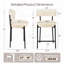 Tabouret 34,25 "H 34,25" avec dossier courbé-2042446311