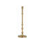 Porte-bougie piédestal - Bronze chaud, décorations perlées, décoration intérieure de style transitionnel-366256373-366256376