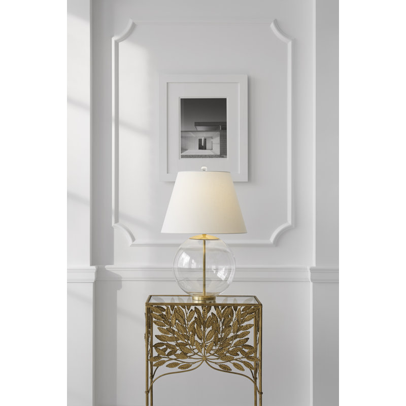 AERIN Morton Table Lamp, Burnished Silver Leaf