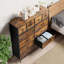 Fabric chest of drawers, storage cabinet, sideboard for living room with 12 fabric drawers, chest of drawers for bedroom or hallway, chest of drawers for kitchen, office, hallway, or bedroom
