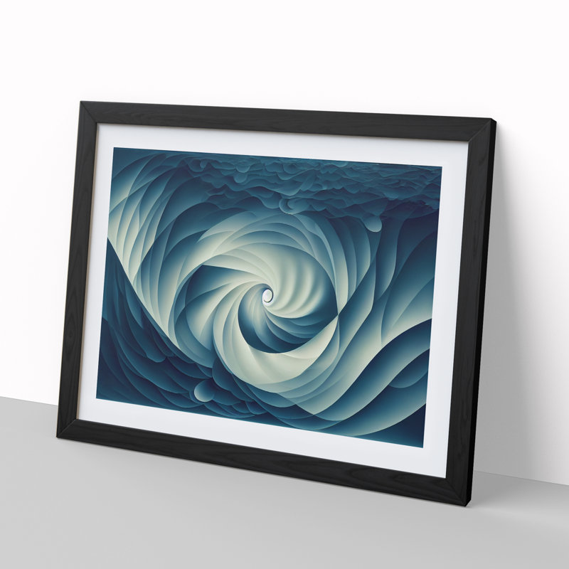 Boundless Abstract Fractals - Single Picture Frame Print, 46cm H x 64cm W x 2cm D, Black Framed
