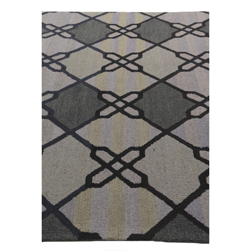 Tapis gris 8 x 10 platt