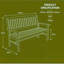 Manufactured Wood Wood Outdoor Bench