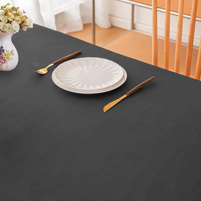 Polyester Tablecloth Rectangular 1PC - Wrinkle & Stain Resistant, Heavy Duty Banquet Cloth - Wedding, Party & Restaurant Use
