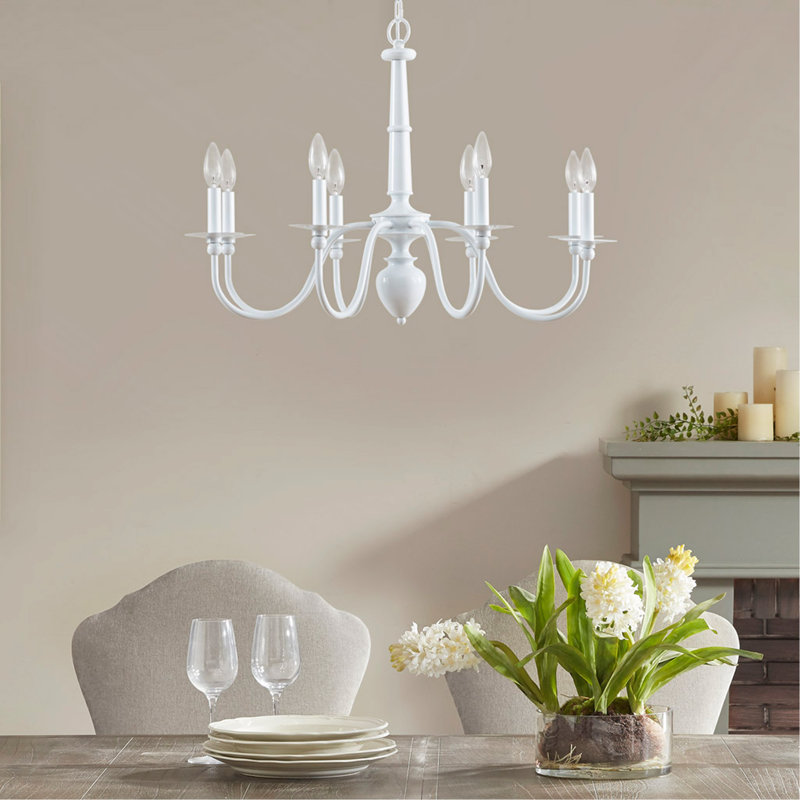 Lustre traditionnel en métal 8 lumières