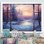 «Purple River Winter Windows II - Winter Landscape», art mural