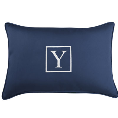 Kerrell Embroidered Sunbrella® Outdoor Throw Pillow