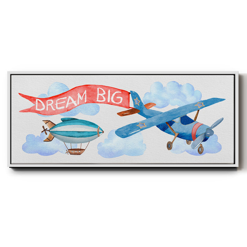 Rêve grand avion - toile encadrée, H 24 po x l 60 po