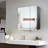 Black LED Mirror Medicine Cabinet Surface