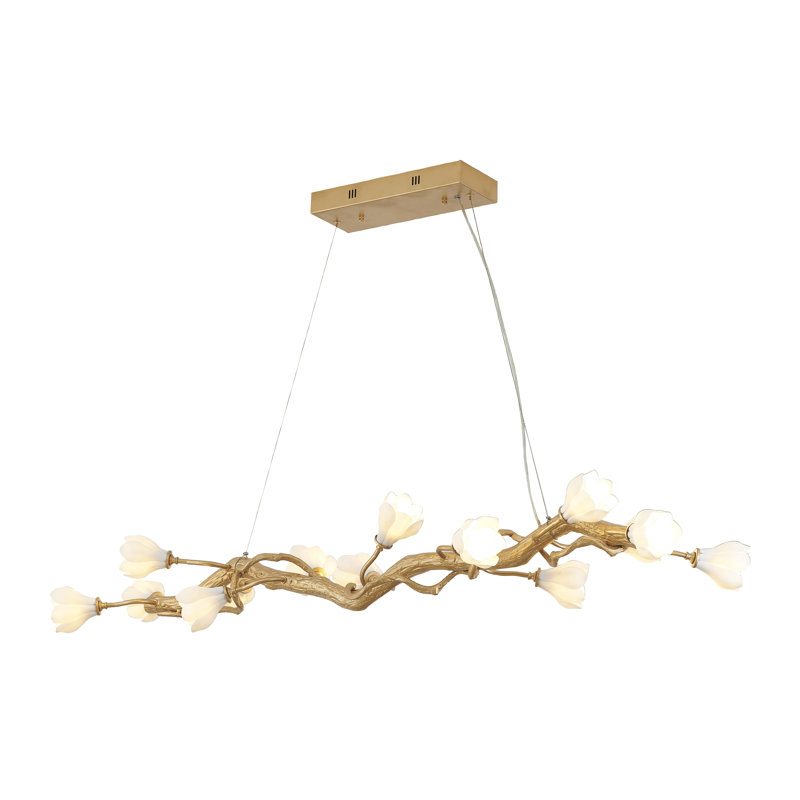 Eclectic 14 Light Gloral Branch Chandelier