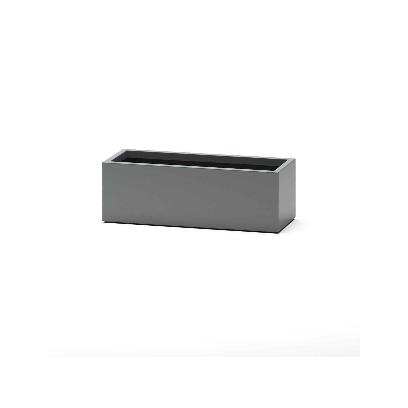 Rosann Handmade Planter Box, 12" H x 36" W x 14" D, Gray